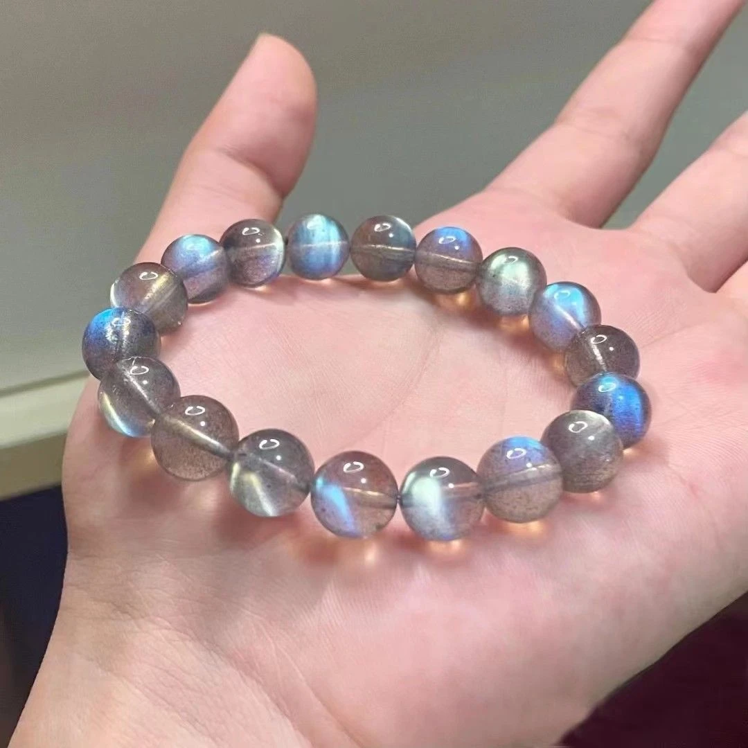 灰月光手链天然手串情侣ins蓝月光手链情侣百搭时尚多样性发其一