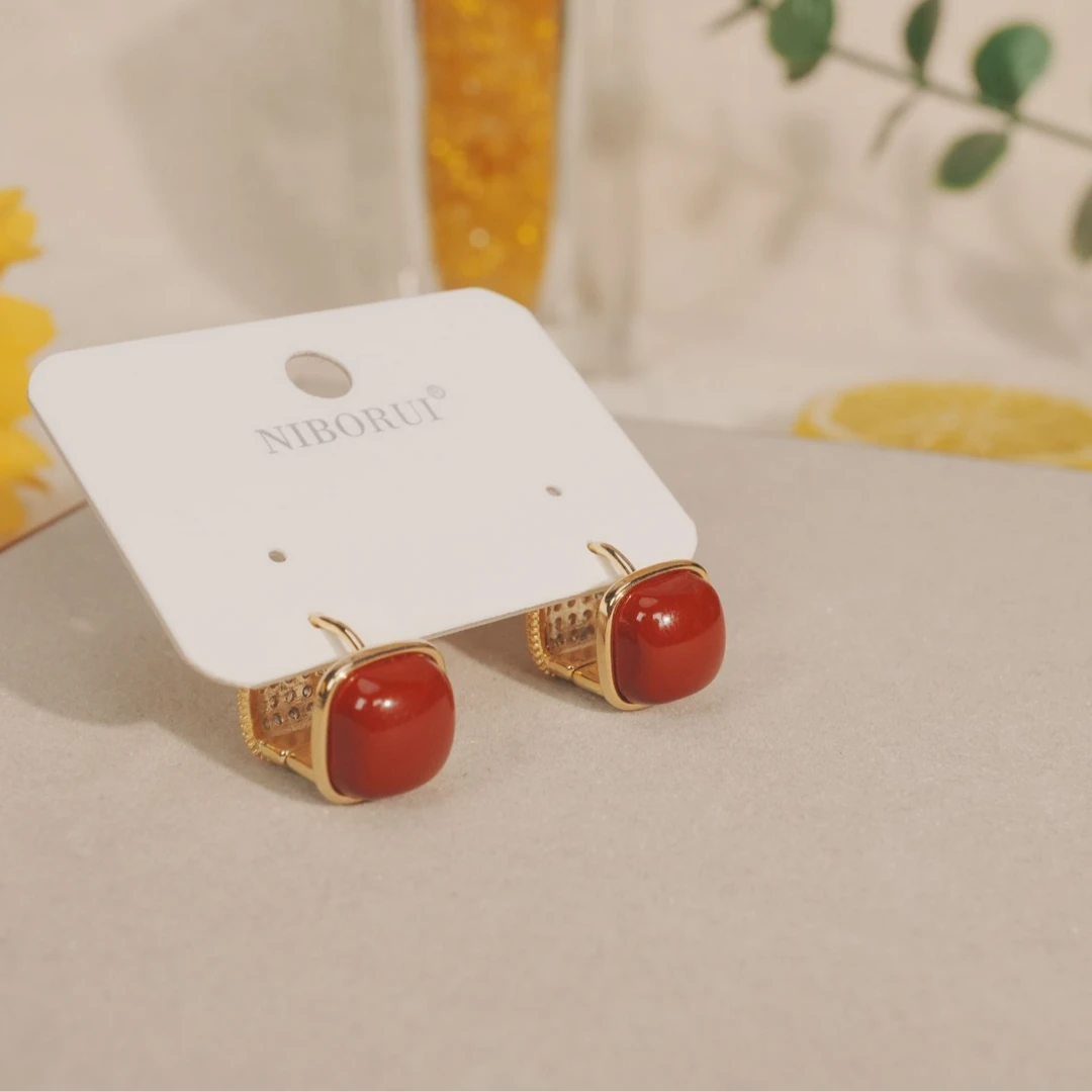 925银针 秋季女新款简约双面小幸运耳扣精致小清新耳饰轻奢高级感