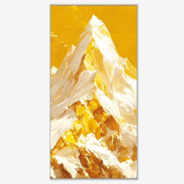 X52背靠金山别墅挑高客厅装饰画家有靠山玄关挂画轻奢楼梯间璧画