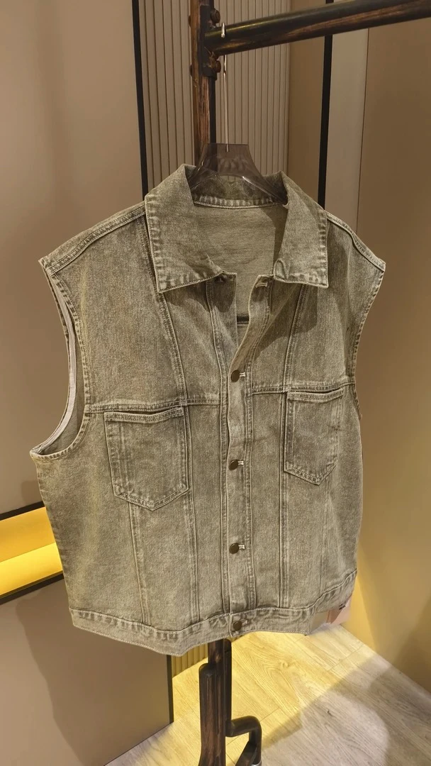 珍珍新品宽松牛仔马甲88135