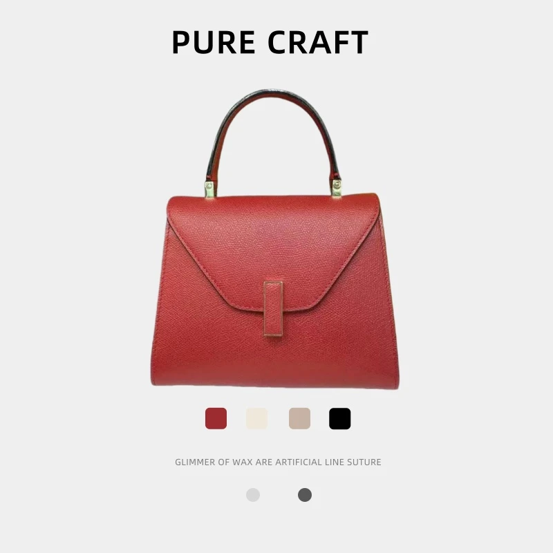 PURE CRAFT玫匠【手掌纹小瓦】手工真皮包原创设计真皮女包