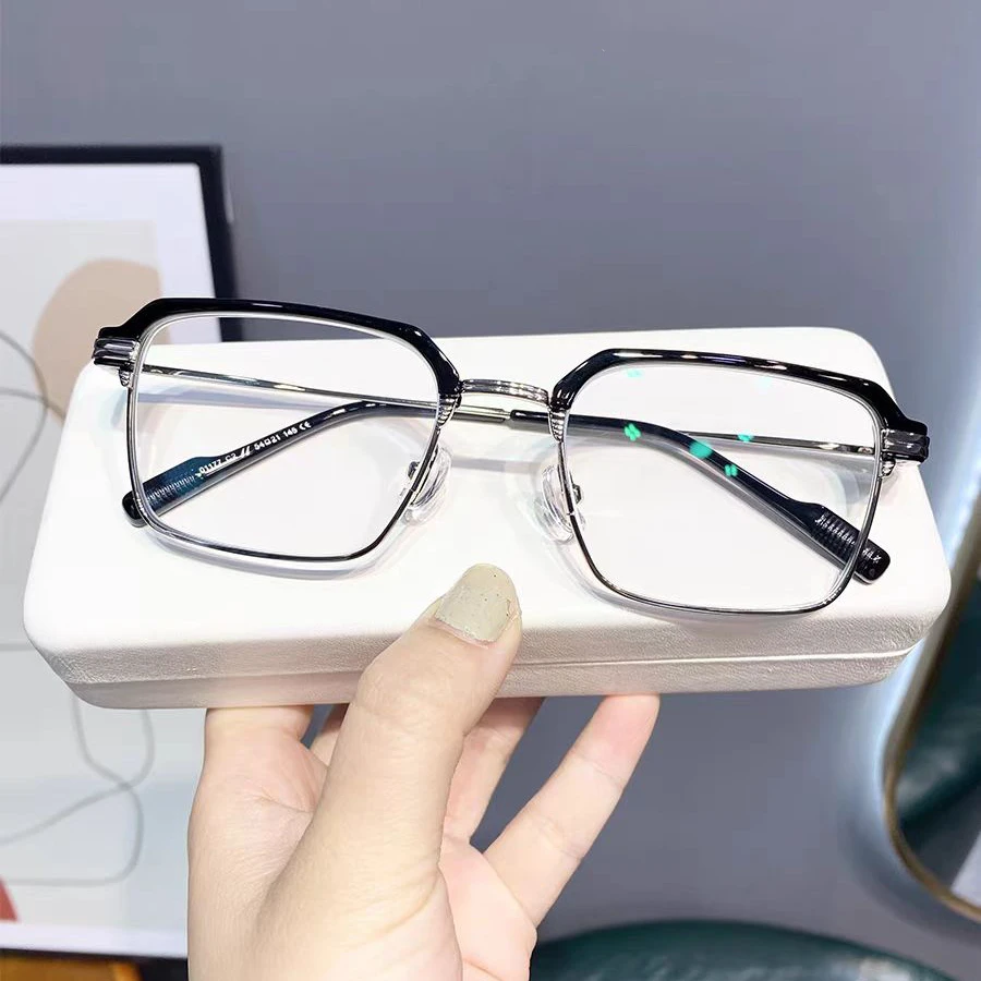 高档商务老花镜男款中老年远近两用自动变焦超轻防蓝光正品老花镜