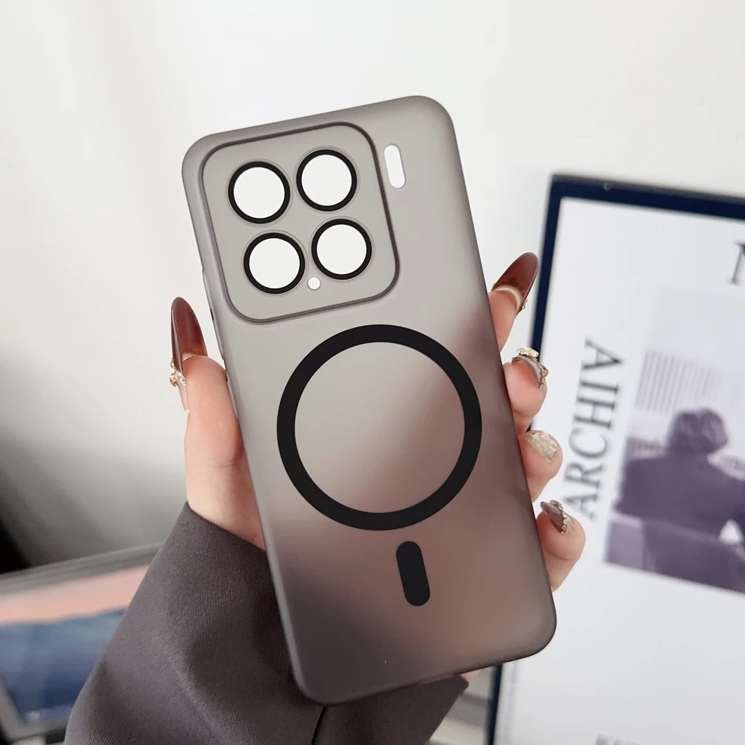 适用小米15磁吸手机壳15pro冰雾肤感超薄防摔壳镜头膜超薄保护壳