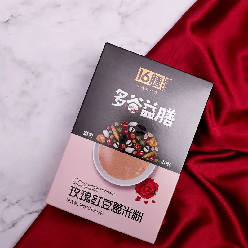 三天内发货！黑龙江十六膳玫瑰红豆薏米粉30g*10早餐冲饮便携装