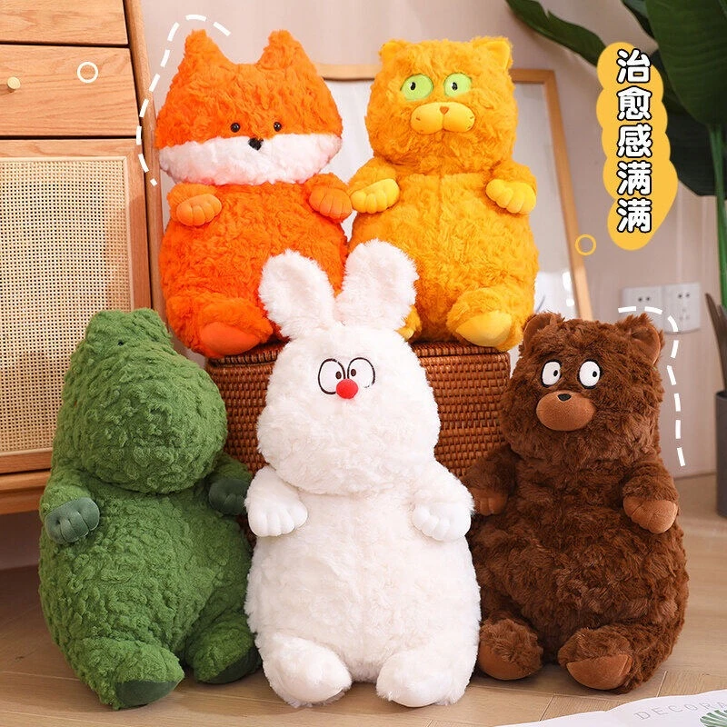 正版波波娃毛绒玩具全套系列玩偶呆萌可爱毛绒玩具女生礼物柔软