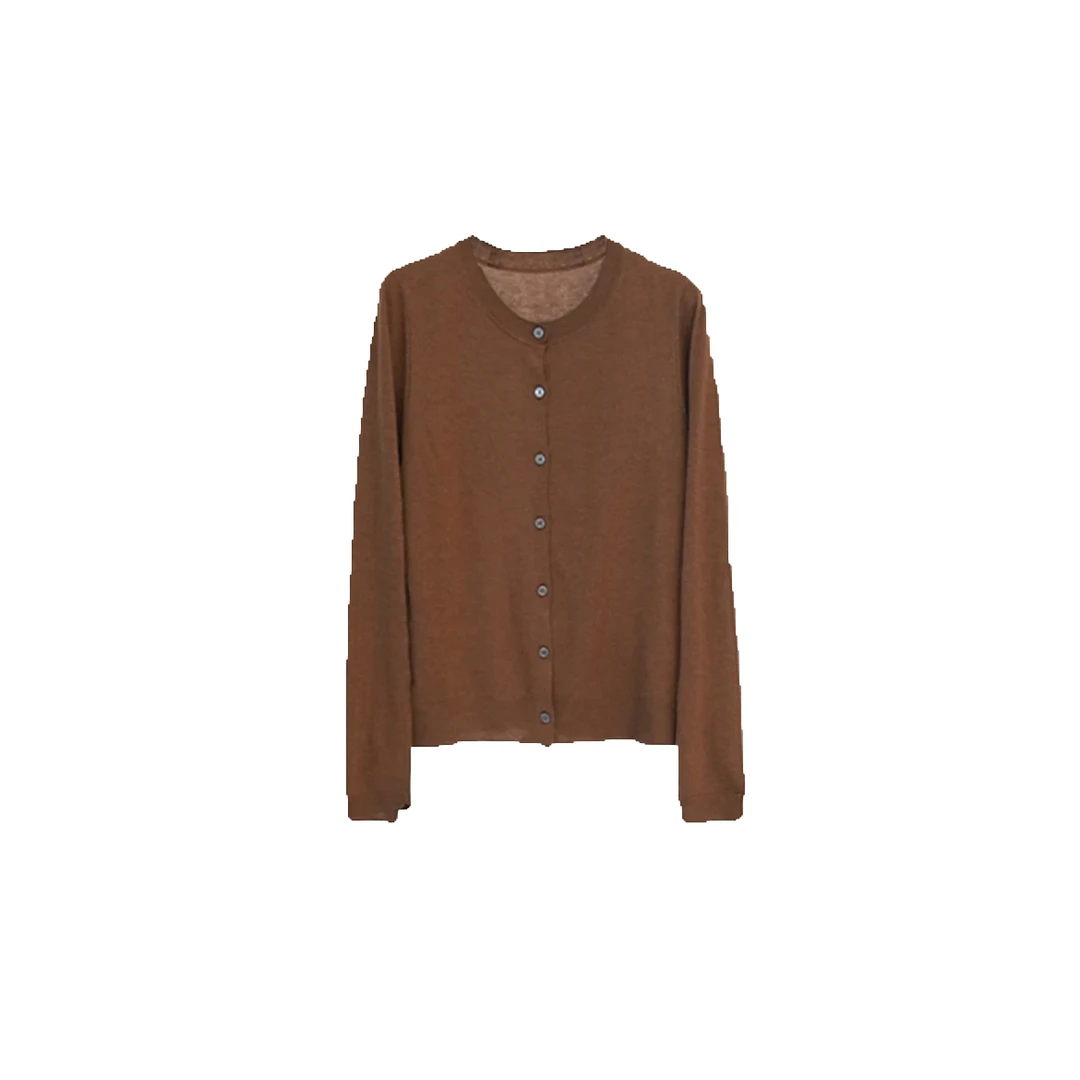 【梦恋缘】秋季新品柔软超细羊毛长袖开衫  2333