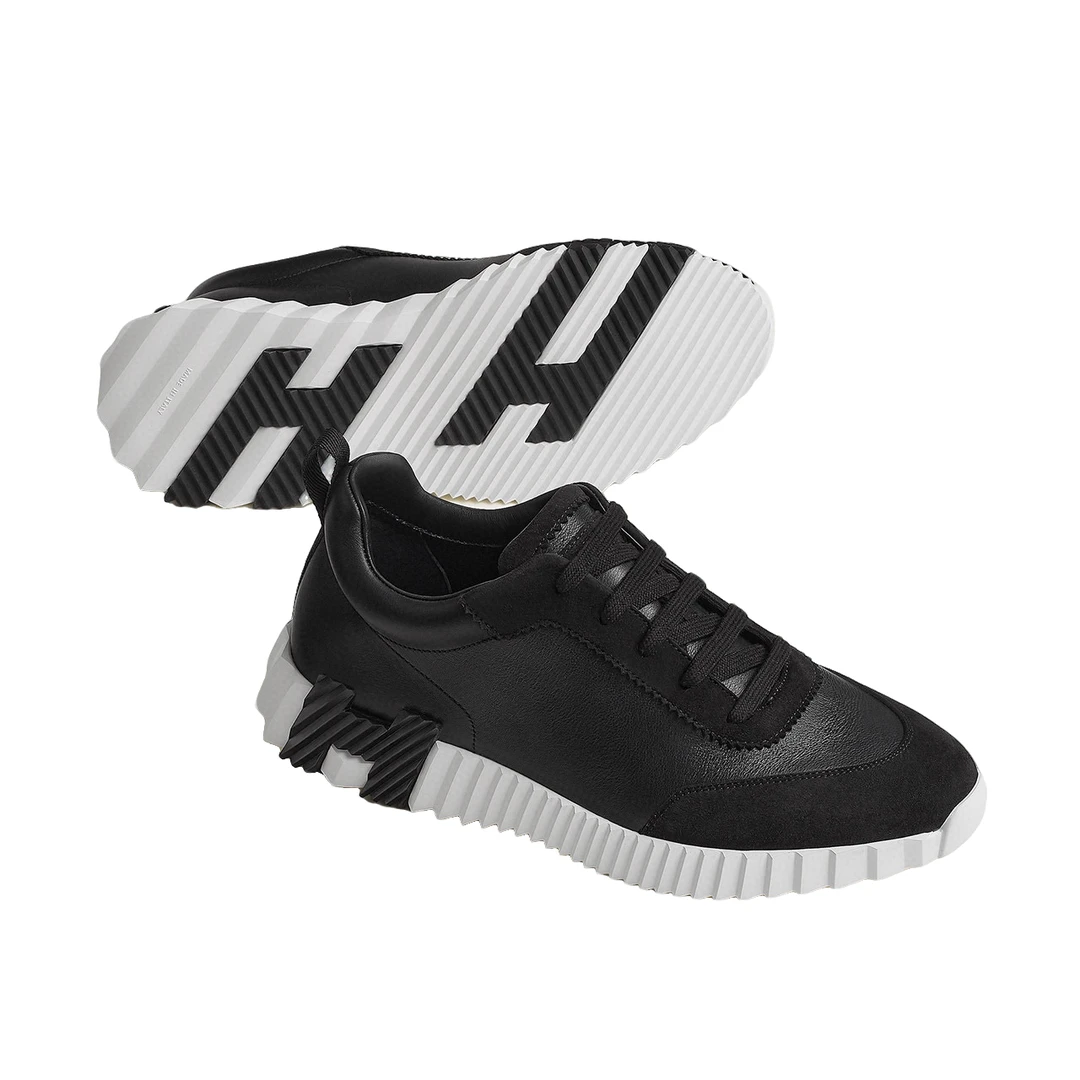 全新未使用 Hermes/爱马仕 爱马仕 男士黑白熊猫色bouncing运动鞋