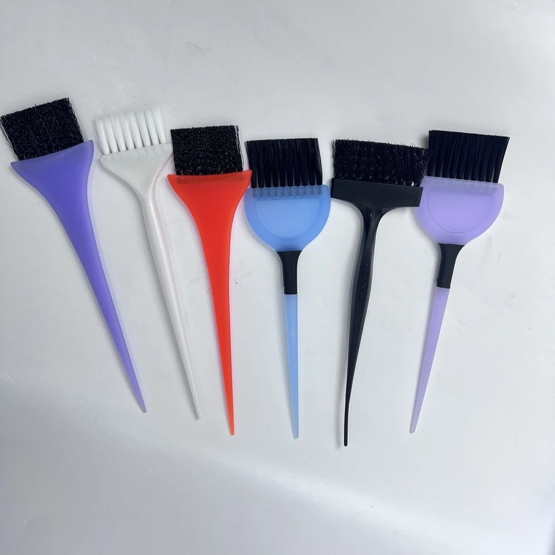 美发店橡塑梳漂染刷硬毛焗油烫染刷子染发染色梳刷单面刷美发工具