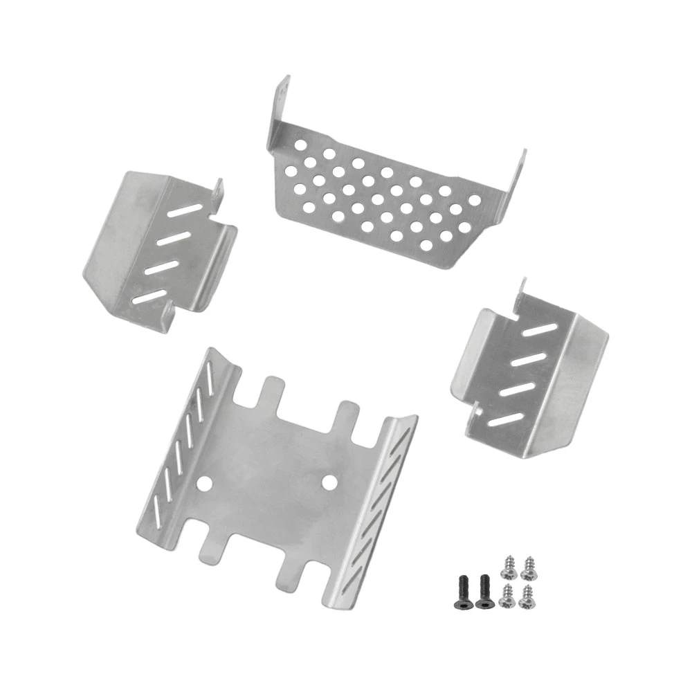 1/8 1/10易控模型攀爬车YK4083/4082 V3底盘护甲不锈钢护板4102