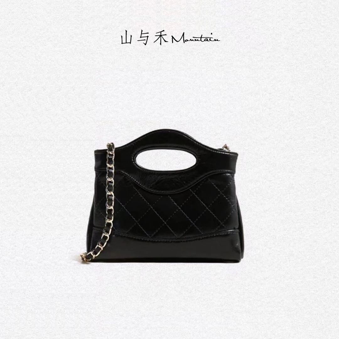 山与禾「mini」油蜡牛皮迷你手提 斜挎包 SH3616