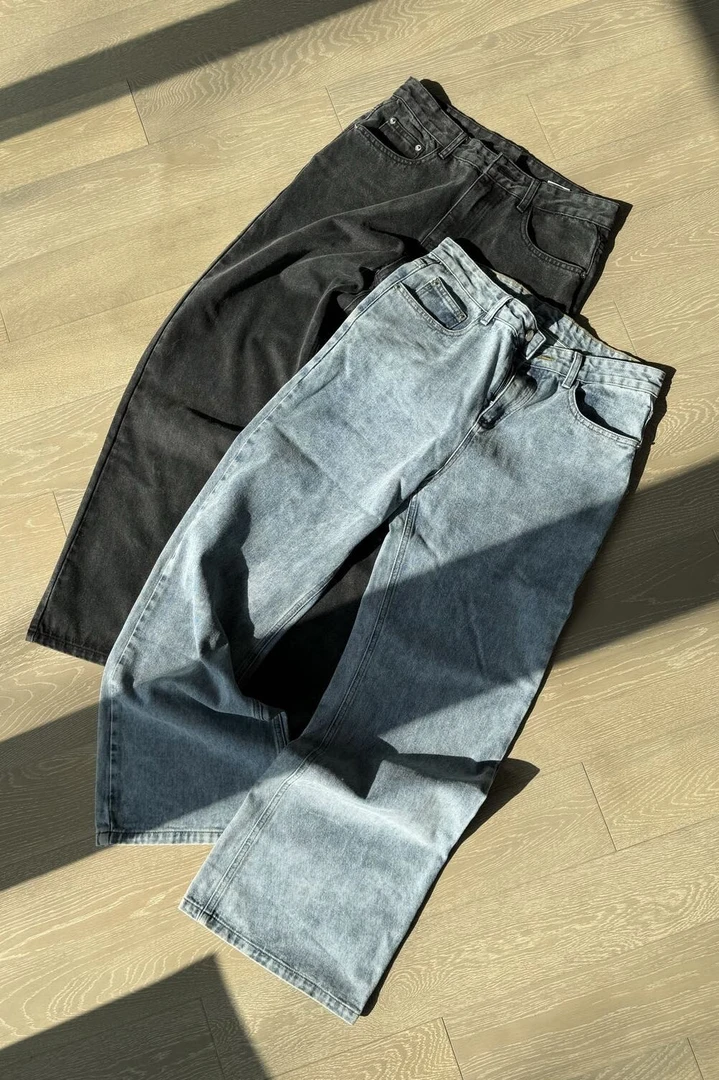 直筒A字牛仔裤*4JUNKS x GMR做旧复古水洗休闲裤男cleanfit