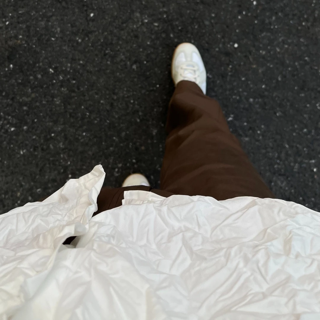 4Junks 01 Basic 慵懒氛围 Commuter Pants硬挺通勤休闲直筒长裤