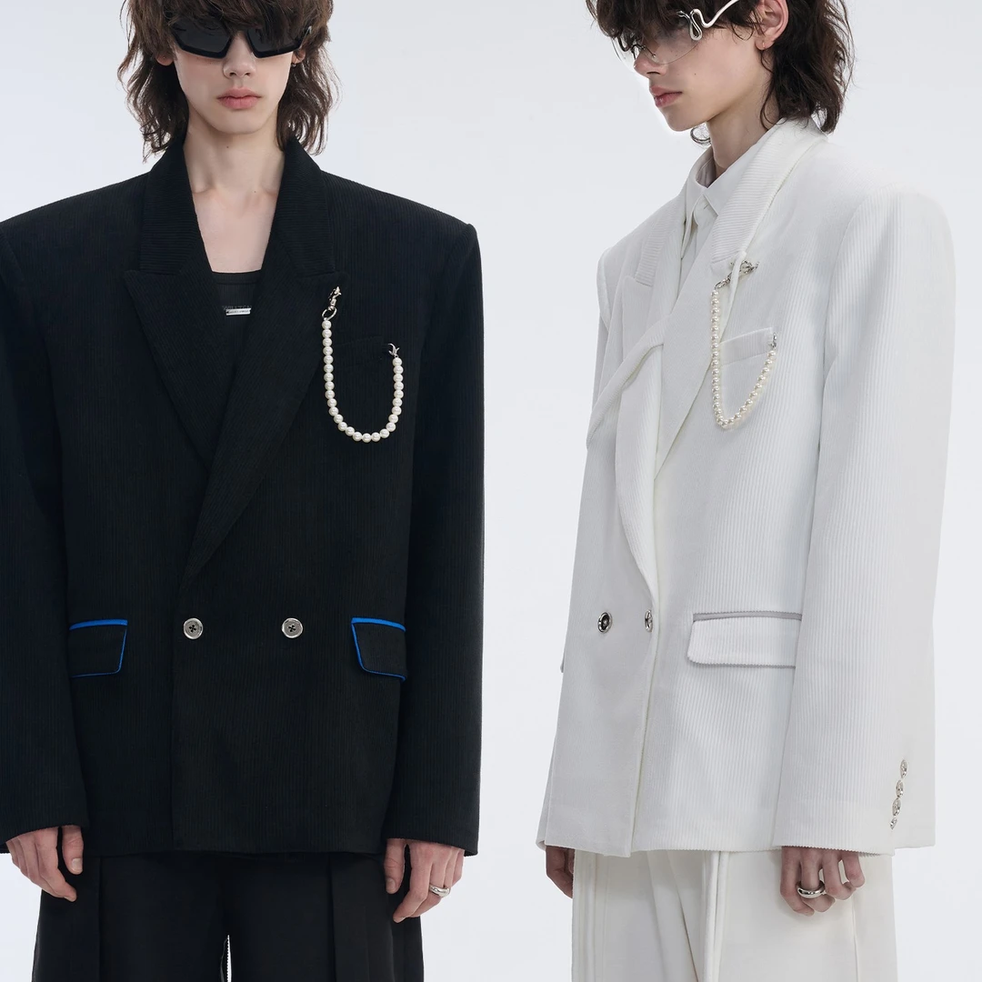 TIWILLTANG启世录“春华秋实”明星同款浪漫贝珠高奢感西装外套