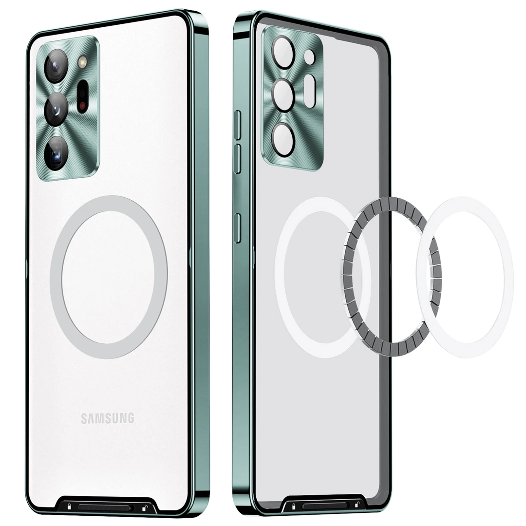 三星NOTE20Ultra金属边框+磨砂亚克力背板手机壳保护套魔盾适用