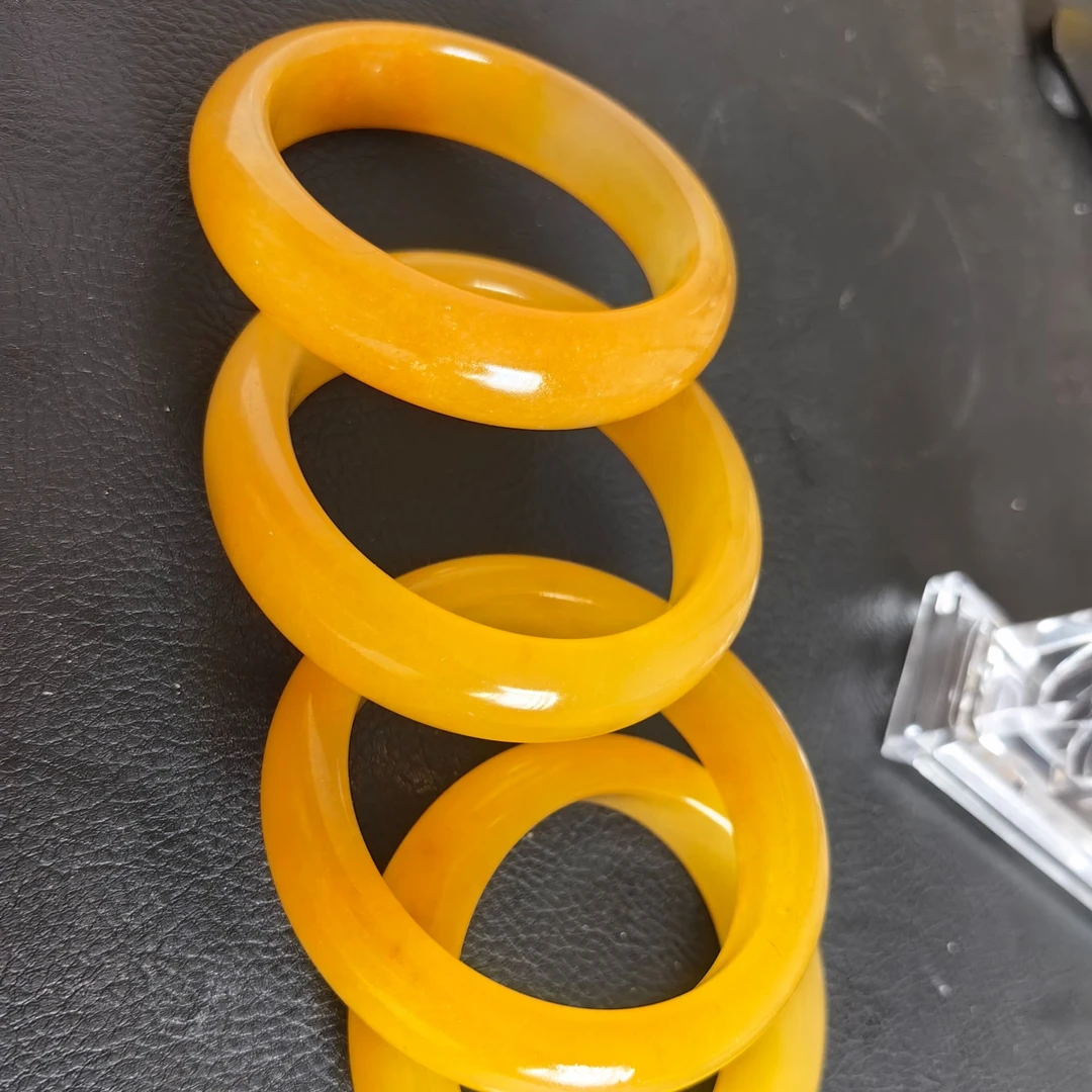 云南龙陵源头纯天然A级正品高货黄龙玉官方质检厂家高冰玉镯女款