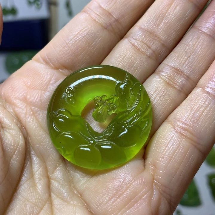 岫玉颈饰未镶嵌吊坠