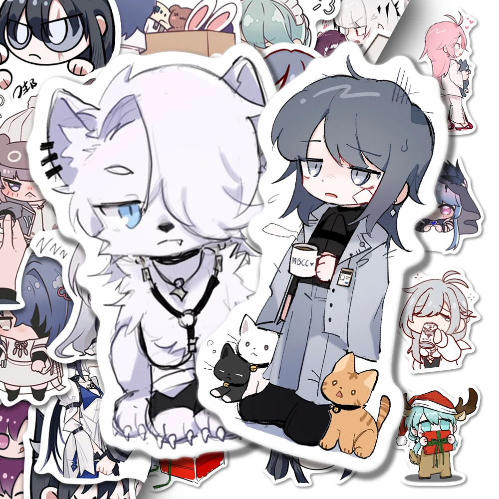 64张可萌无期迷途贴纸二次元高颜值ins游戏人物卡通周边平板防水
