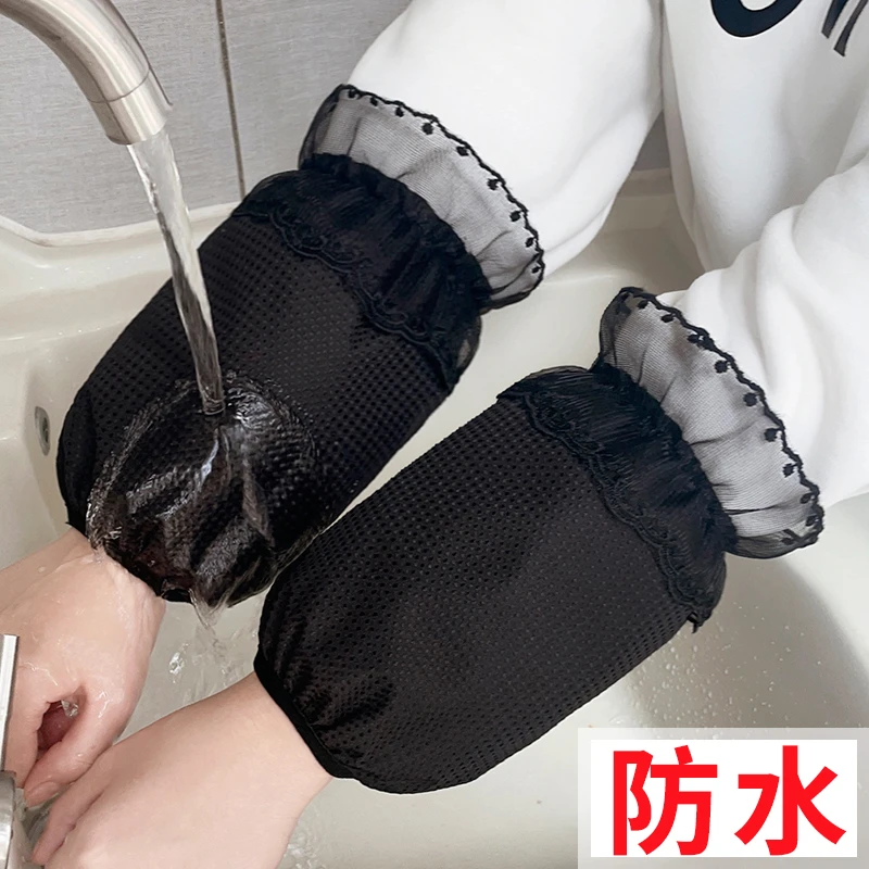 2025秋冬韩版短款防水袖套女成人上班防污护袖家务干活耐脏套袖头