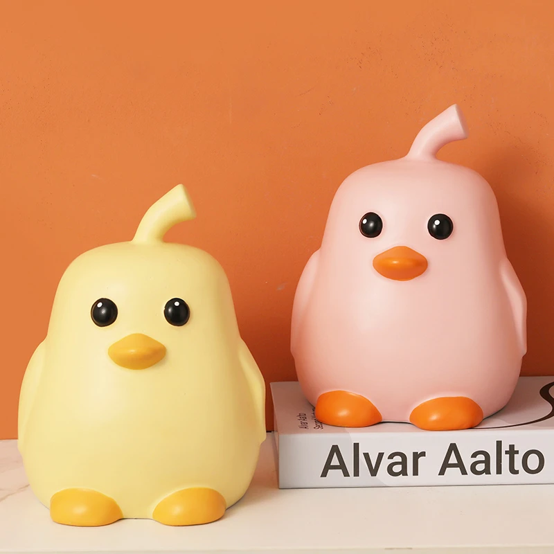 陶瓷大梨鸭纸巾盒电视柜酒柜客厅摆件卡通萌萌家居装饰品