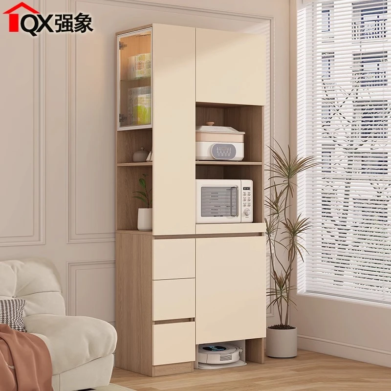餐边柜一体靠墙客厅转角柜厨房电器收纳高柜扫地机储物柜子G327