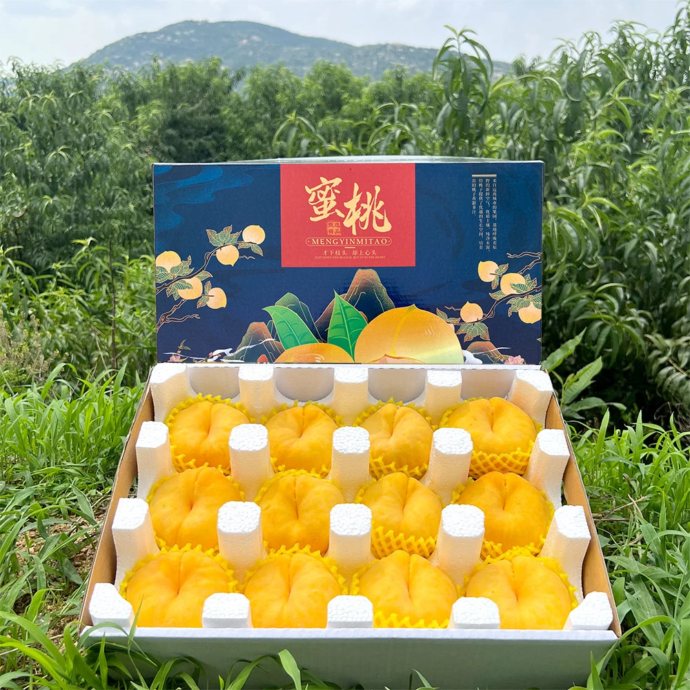 【爆甜蟠桃】正宗山东蒙阴毛蟠桃带箱5斤皮薄香甜生鲜水果