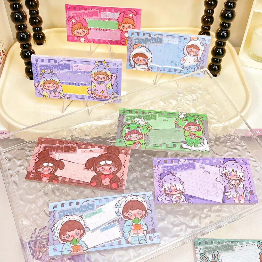 【阿默系列便签】长条便签本可撕可书写便签本学习本手帐素材