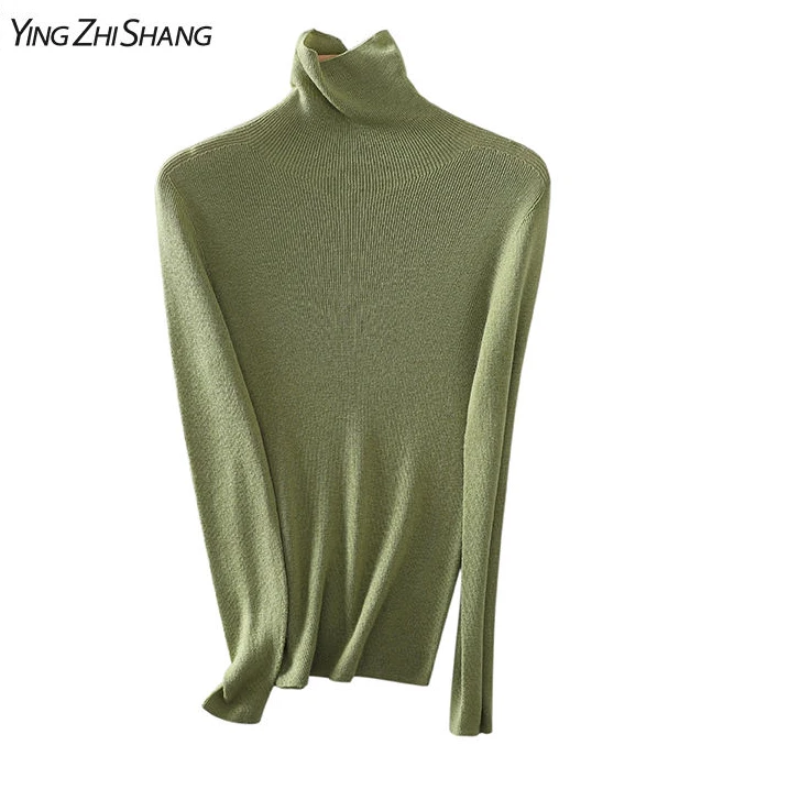 【王王专属】赢智尚秋冬纯色保暖百搭高领亲肤绵羊针织衫ZZ00387