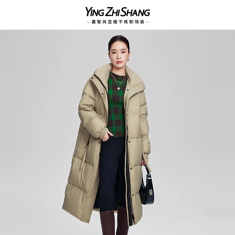 赢智尚冬季新款O型长款羽绒外套ZR00115