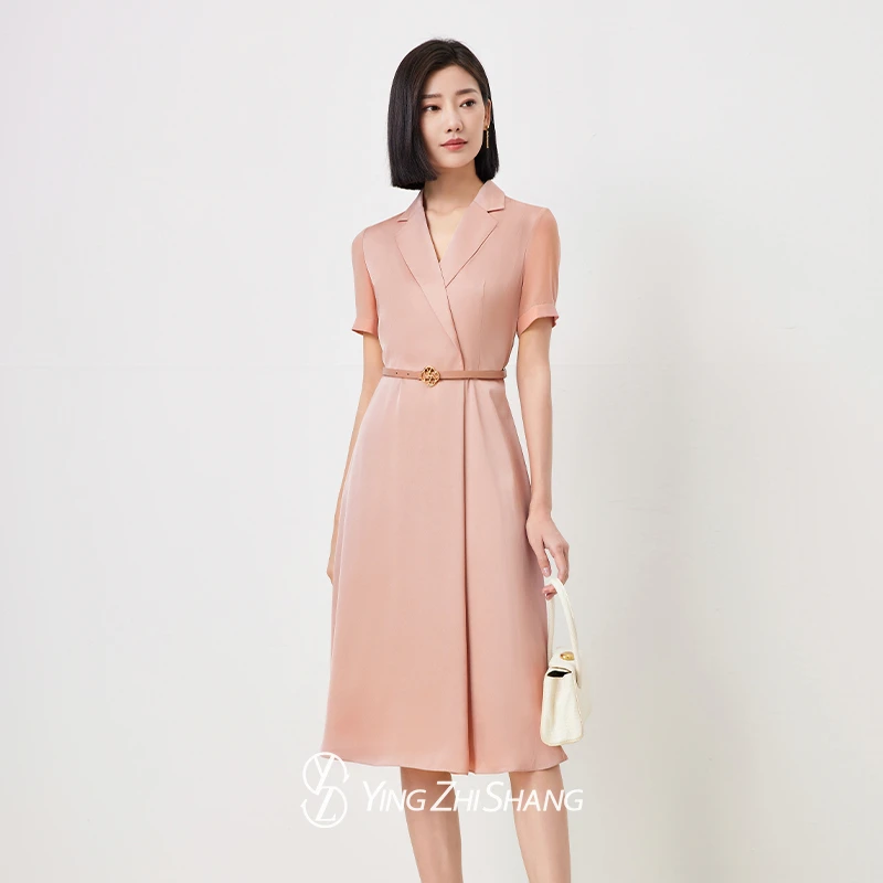 赢智尚新款法式轻奢高端时尚收腰连衣裙ZF02396B4