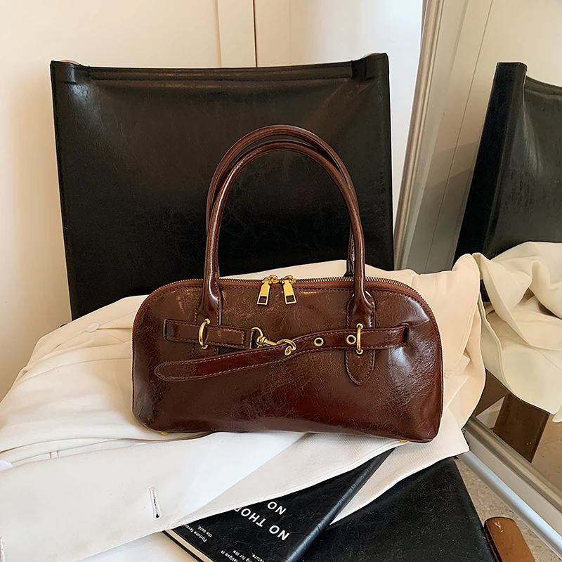 【赛赛订制】韩国小众手提通勤包新款潮时尚复古腋下包大容量斜挎包