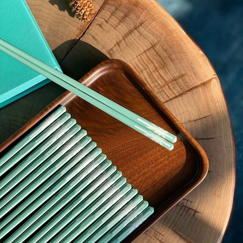 中盛金源陶瓷筷子轻奢骨质瓷耐高温高颜值餐具可爱家用筷轻奢套装