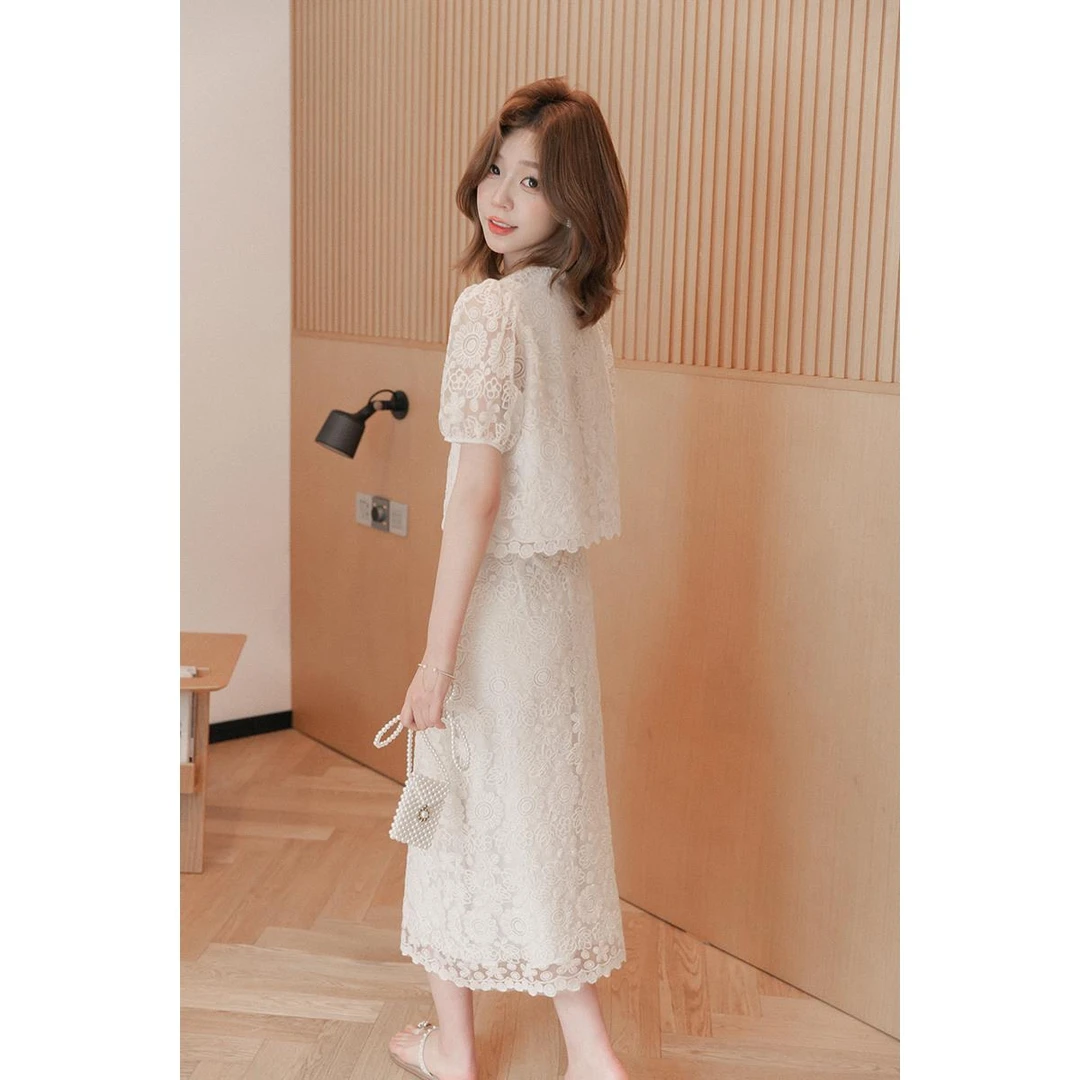 裙两件套女装夏装约会气质裙子套装