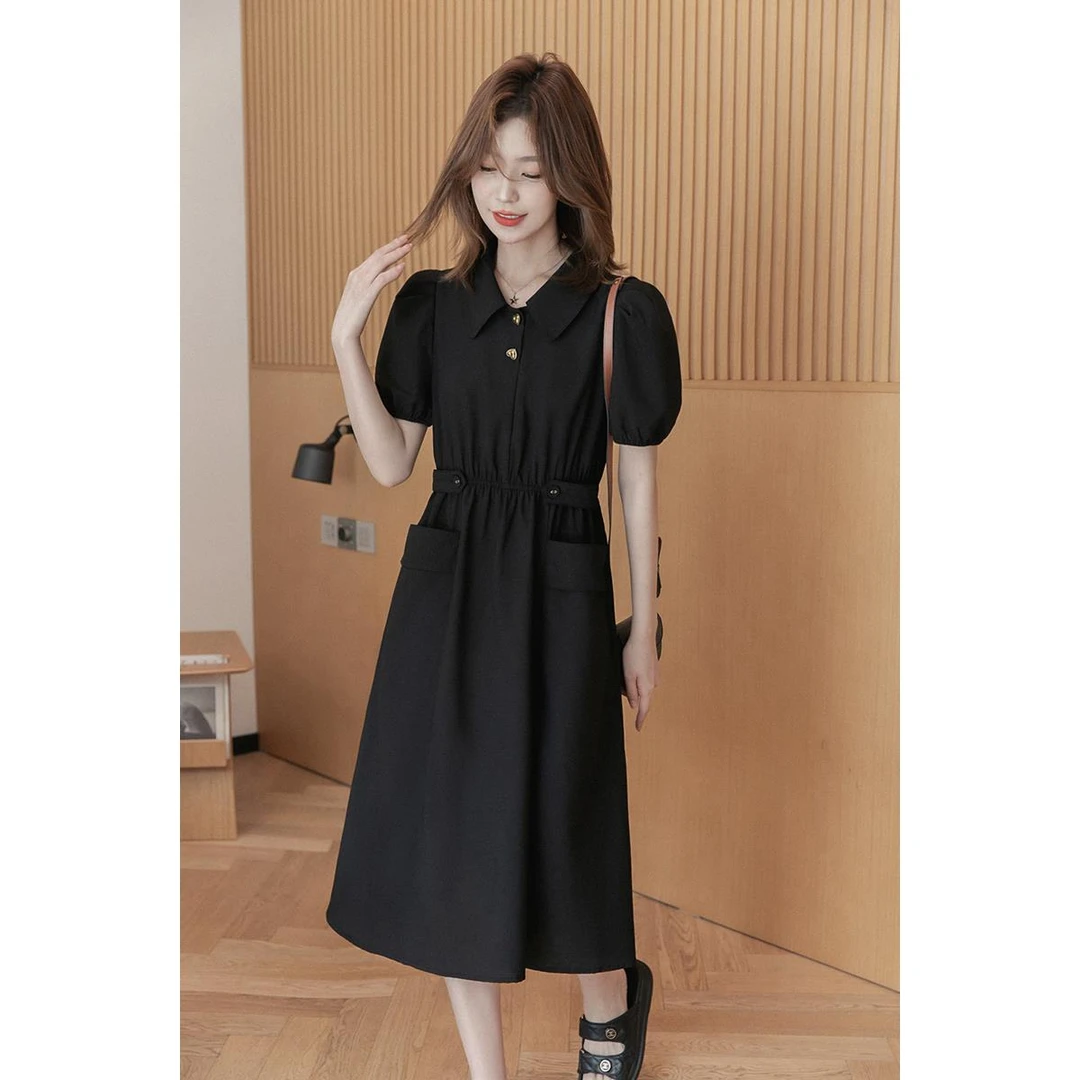 【现货】小谷粒女高档连衣裙夏天收腰约会裙子气质