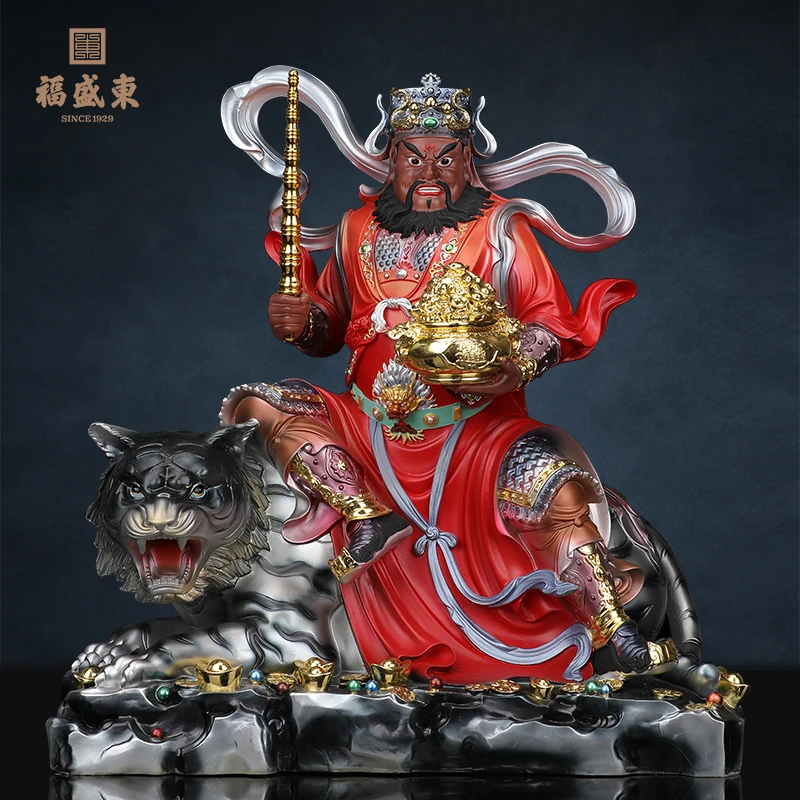 赵公明树脂武财神居家财神正财黑虎赵元帅店铺开业送礼摆件家用