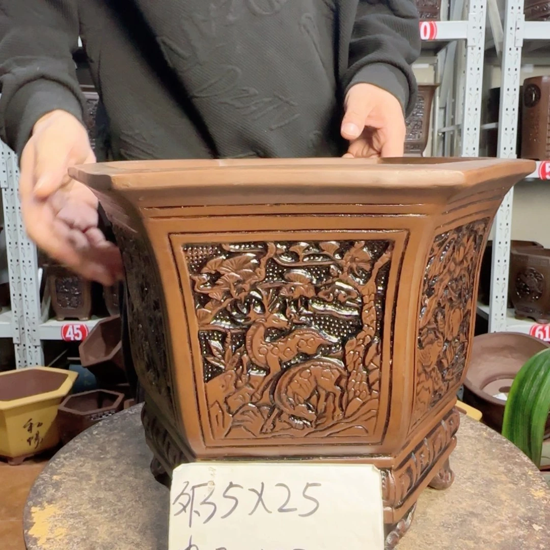 紫砂花盆，买盆子注意尺寸