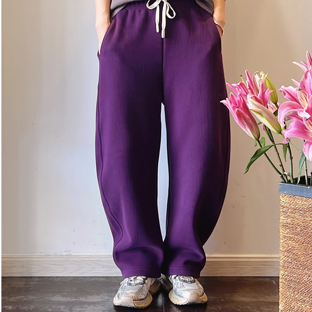 喜悦出品｜寒露｜韩版加绒弯刀裤立体裁剪卫裤休闲裤