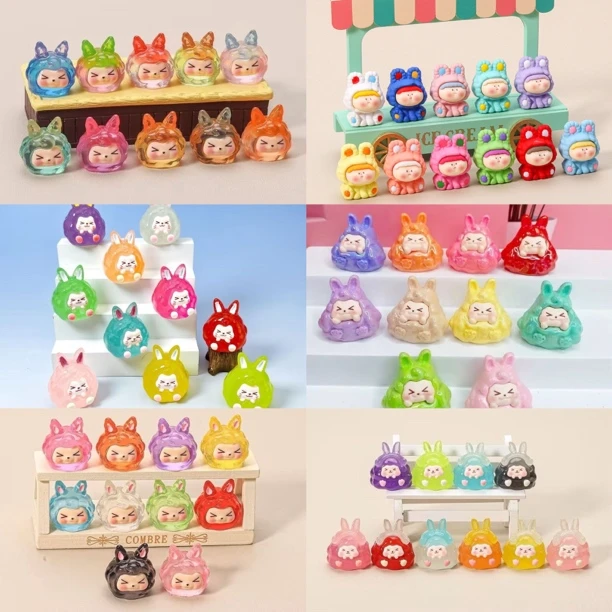 【KK、李四、塔塔、大乱斗混拆】“啾咪家”混合大乱斗立体树脂摆件