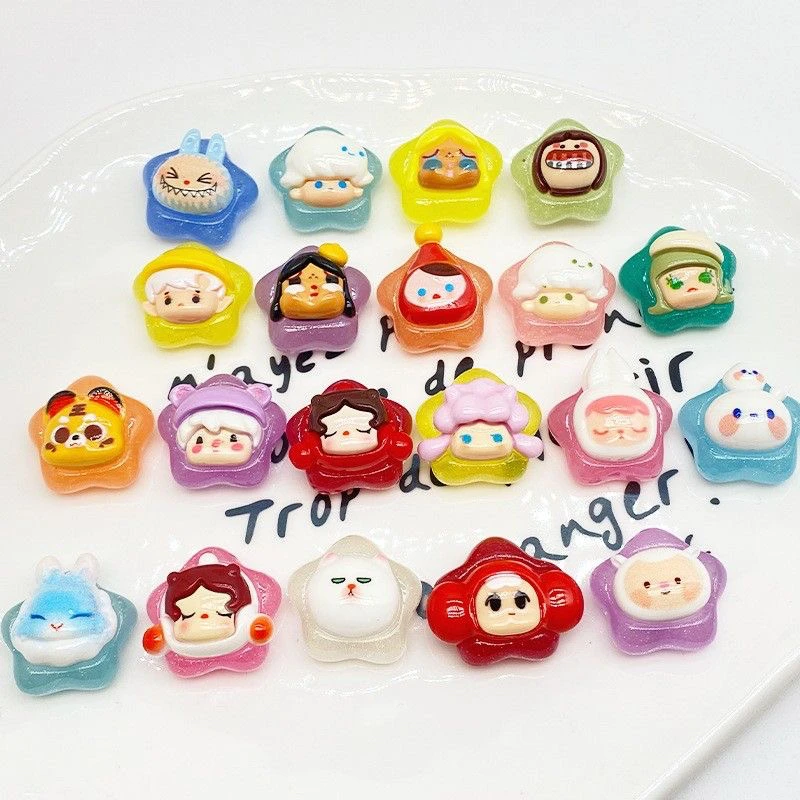 【夜光卡通细闪幸运星】“啾咪家”diy立体树脂摆件