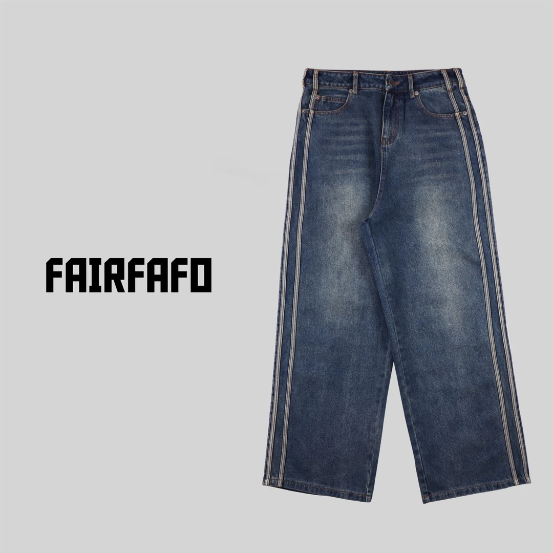 林肉肉【双杠包边牛仔裤】 KZ-065