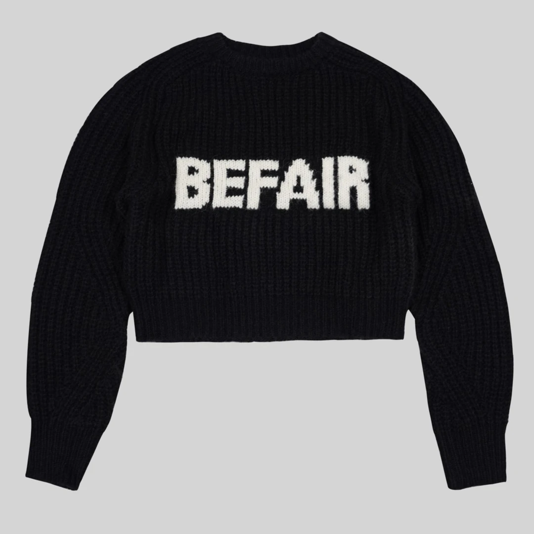 林肉肉【字母短款针织毛衣】 MY-134