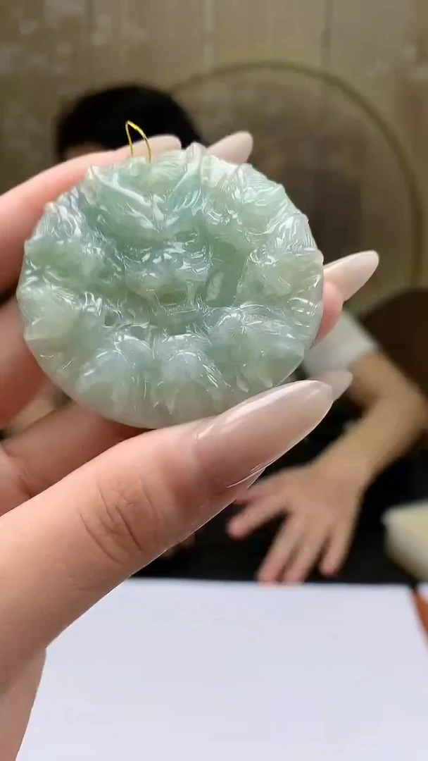 【闪购商品】定制翡翠未镶嵌4919xd-毛货挂件268