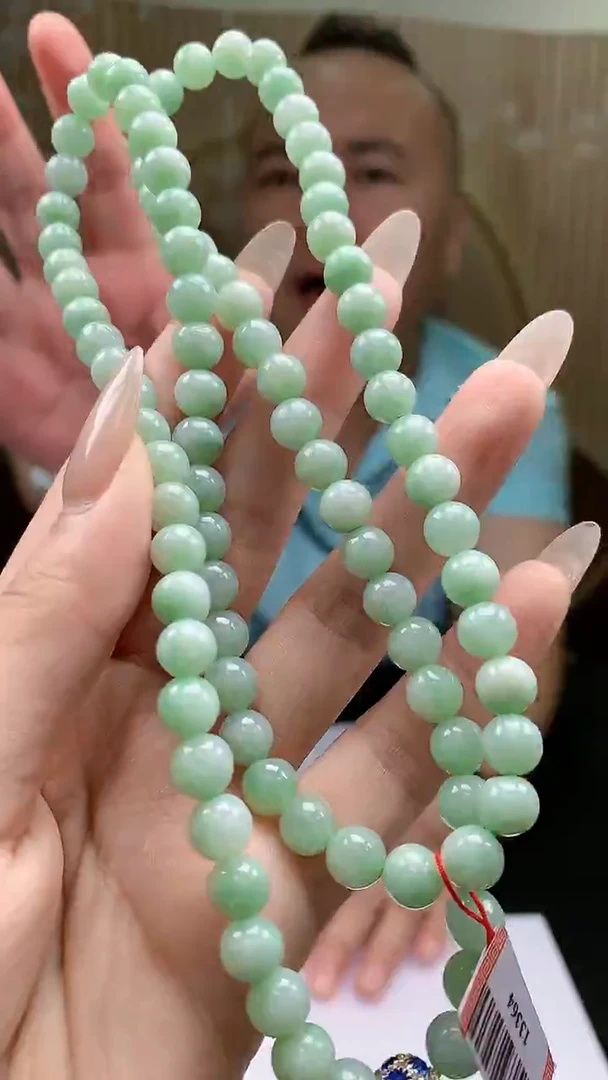 【闪购商品】翡翠颈饰未镶嵌4852xd-jj珠链196