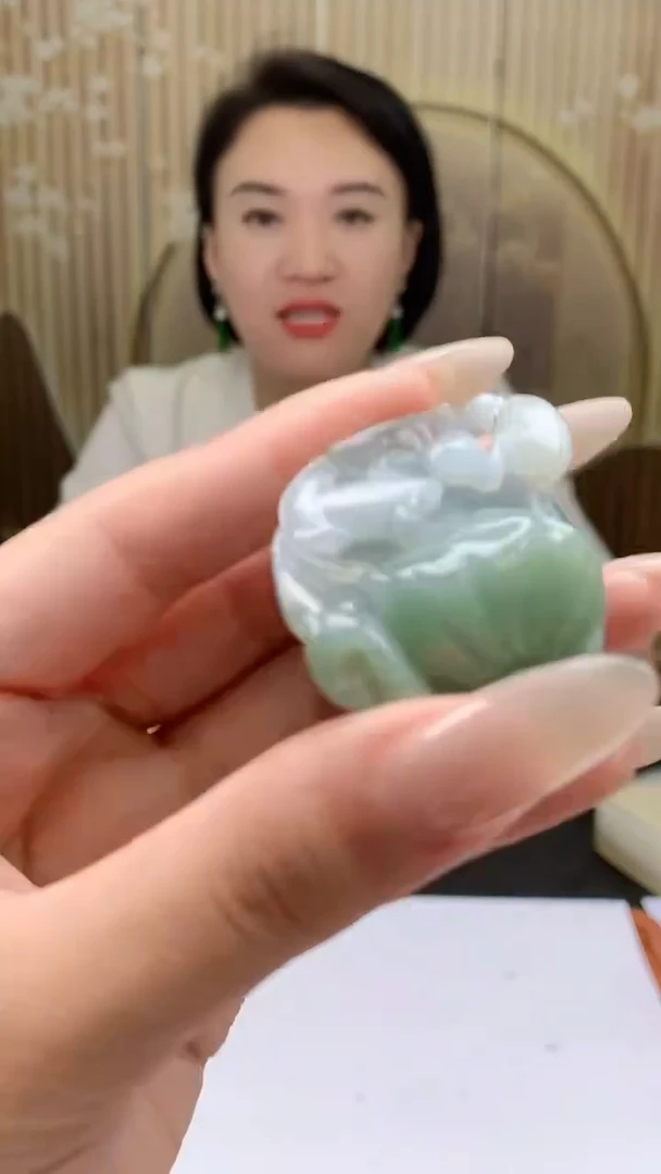 【闪购商品】定制翡翠未镶嵌4919xd-毛货挂件269