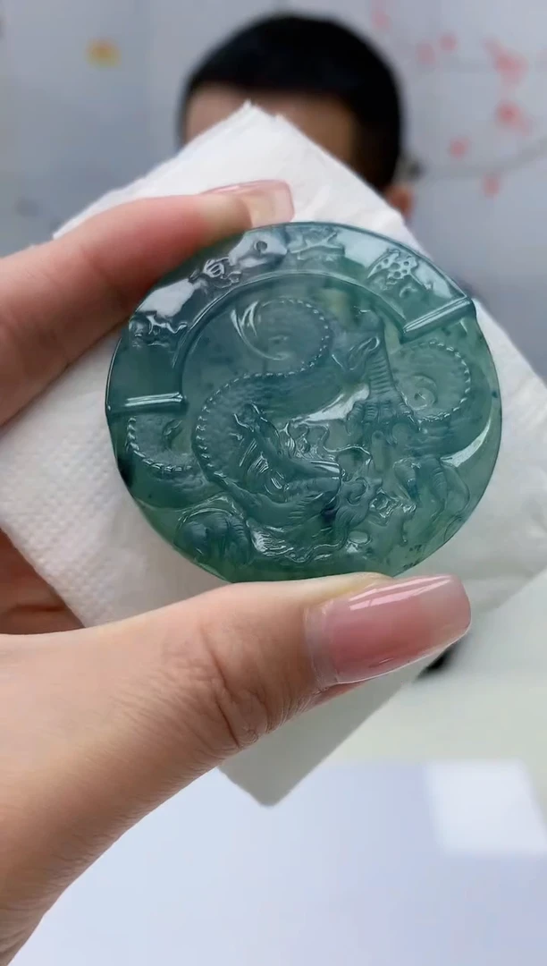 【闪购商品】定制翡翠未镶嵌5143jj-毛货挂件52