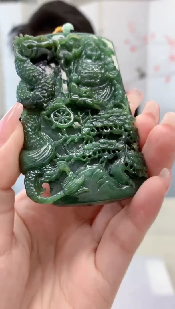 【闪购商品】定制翡翠未镶嵌1502jj-毛货挂件9