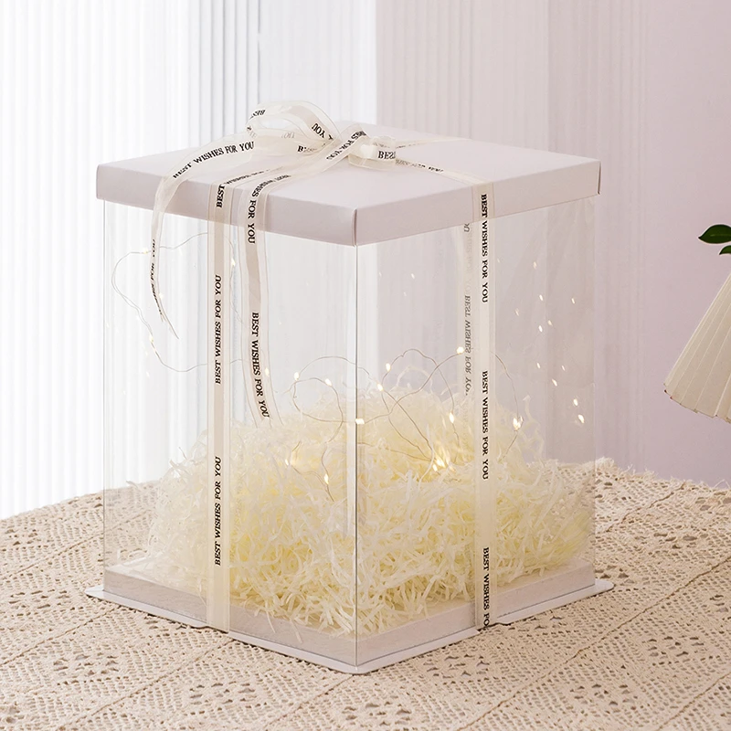 六一装鞋子透明空盒高档仪式感生日礼物盒篮球礼盒玩偶积木包装盒