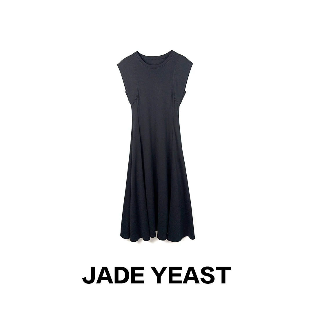 JADE YEAST|赫本风显瘦气质连衣长裙Q-0002