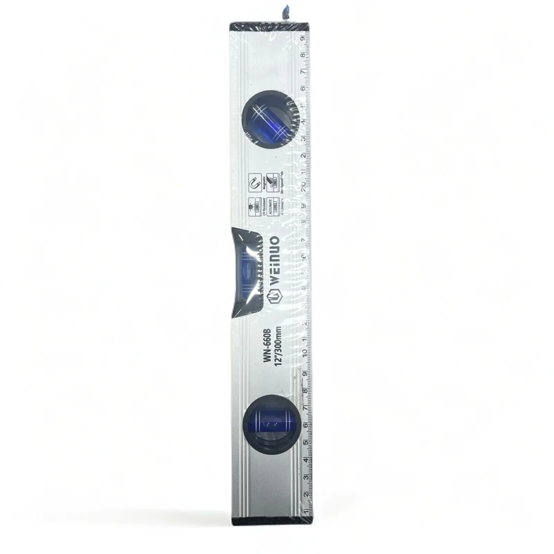 【直播】300mm强磁水平尺铝合金高精度小型装修平衡靠尺实心防摔