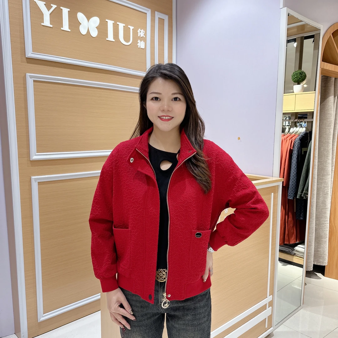 南韩外套6-5217女士秋冬高档南韩时尚休闲夹克外套