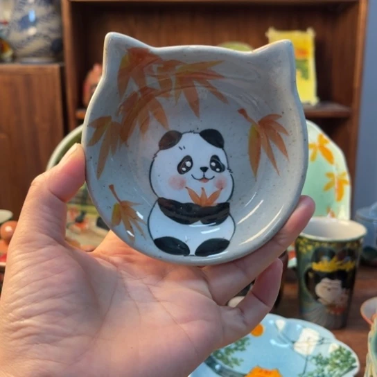 瓦当景德镇釉下手绘陶瓷。